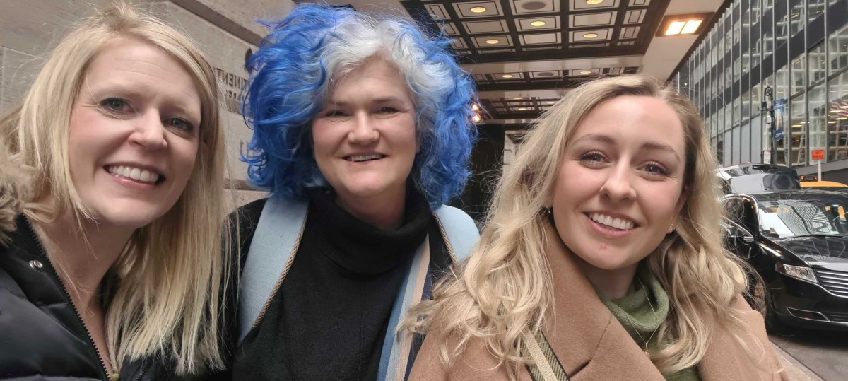 Emma Banks (middle) with fellow ramarketing team members Cat Hunter (left) and Olivia Addinall (right) at DCAT Week in New York